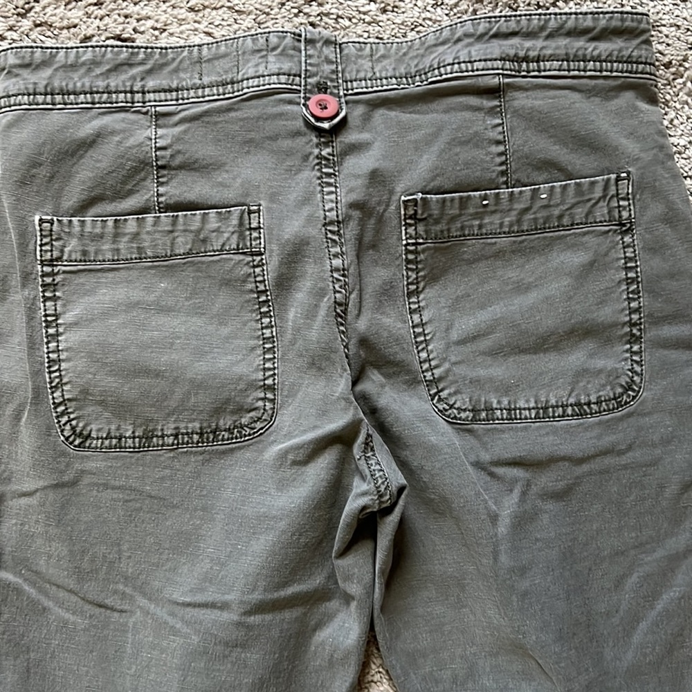 NWOT Anthropologie Wanderer Green Pants - 29P - Picture 8 of 10